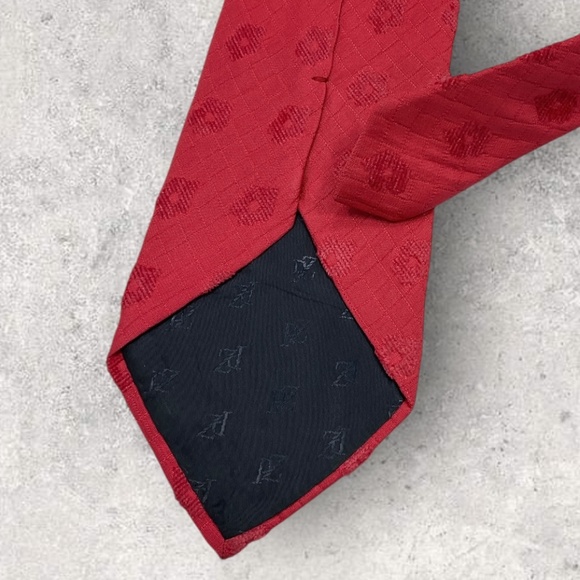 PAL ZILERI XL Red Floral Silk Blend LUXURY Tie ITALY - Picture 4 of 5